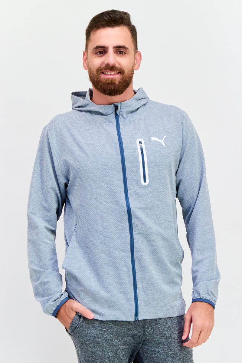 PUMA Men Sportswear Fit Long Sleeves Training Jacket, Grey - Image 1