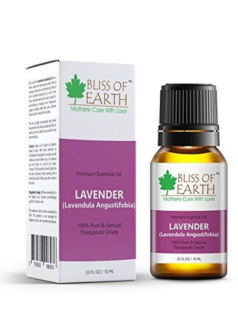 BLISS OF EARTH Bliss Of Earth Premium LAVENDER Spain Lavandula Angustifobia Essential Oil 2x10ML, Pure & Natural Therapeutic Grade Pack Of 2  - Image 2