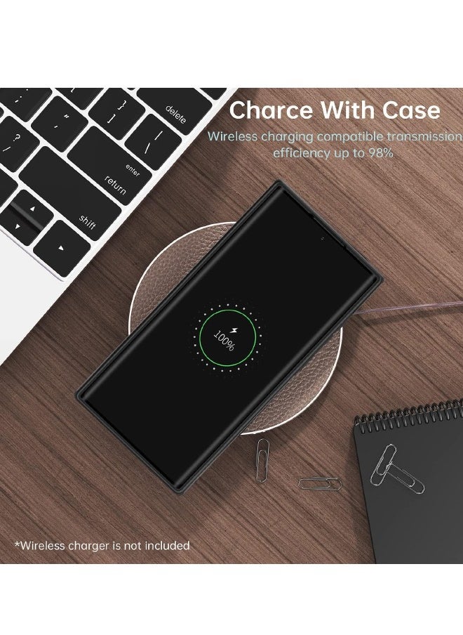 Mikki - Samsung Galaxy S24 Ultra Case, Vegan Leather Protective Case for Samsung S24 Ultra 5G 6.8‘’, Luxury, Elegant and Beautiful Design Cover, Non-Slip Vintage Looking Perfect Leather Cover(Brown) - Image 1