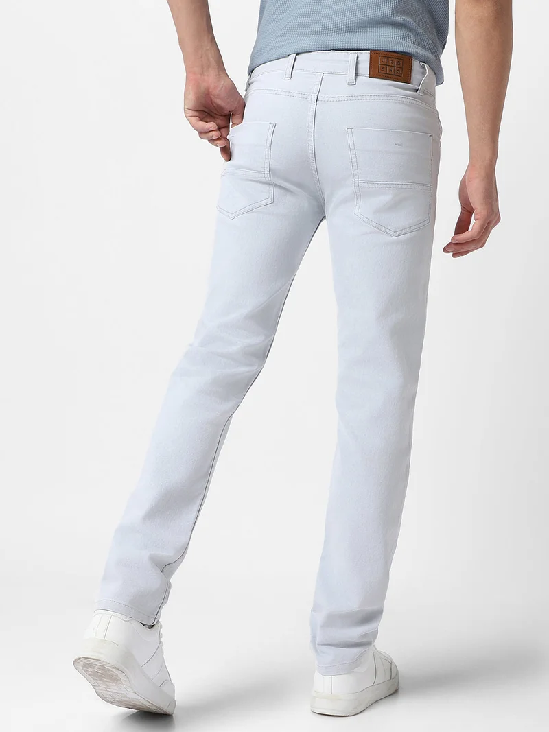 Urbano Fashion  Urbano Fashion Men's Whitish Grey Regular Fit Washed Jeans Stretchable for Men | Best Price UAE