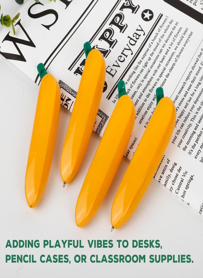 Umbrotiger Banana Ballpoint Pens 10-Pack - Fun Fruit Shaped Novelty Writing Tools for Office & Creative Projects, Lightweight 14.6g Portable Smooth Ink Pens - Image 5