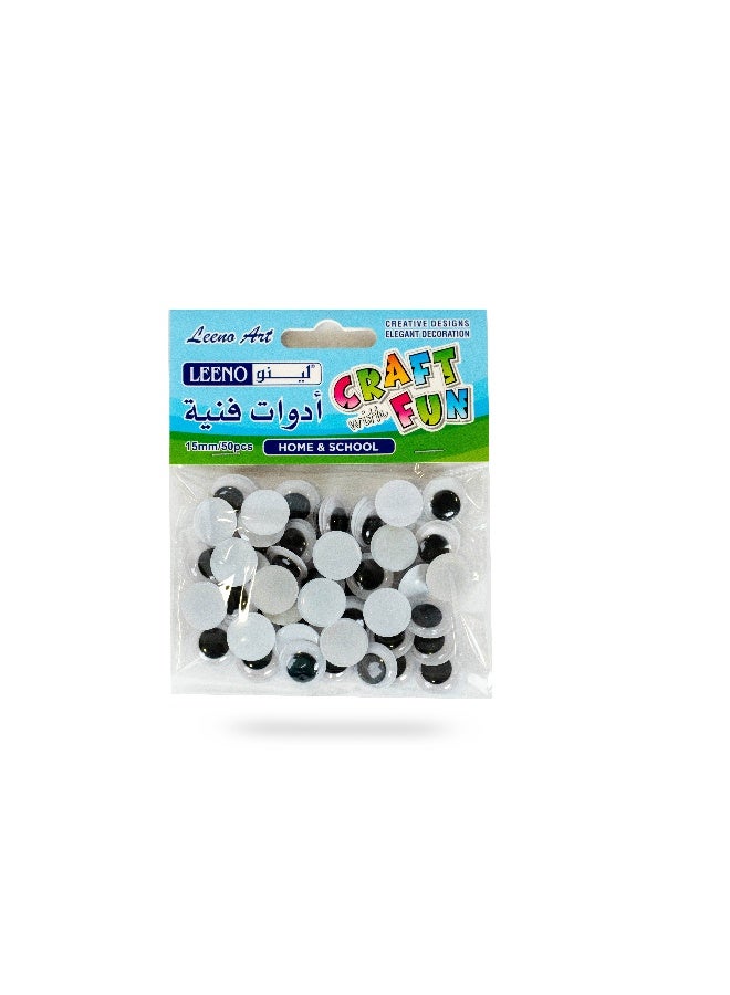 Craft Eyes 15Mm - 50Pcs
