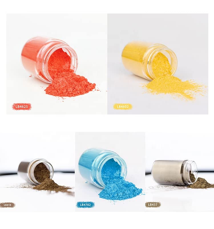 KEDIA MINERALS Kedia Minerals 5 Colors Pearl Mica Pigment for Candle Making Art Resin Jewellery Epoxy Resin 20 gm Each  - Image 1