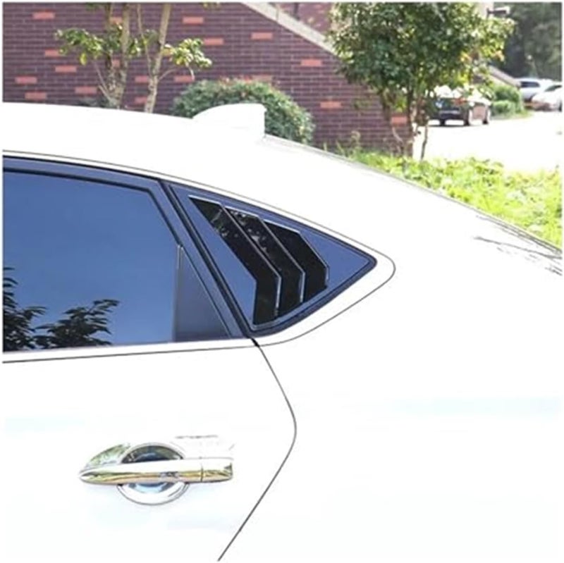 QASULER Car Rear Louver Window Cover Trim for Nissan Sentra - Image 4