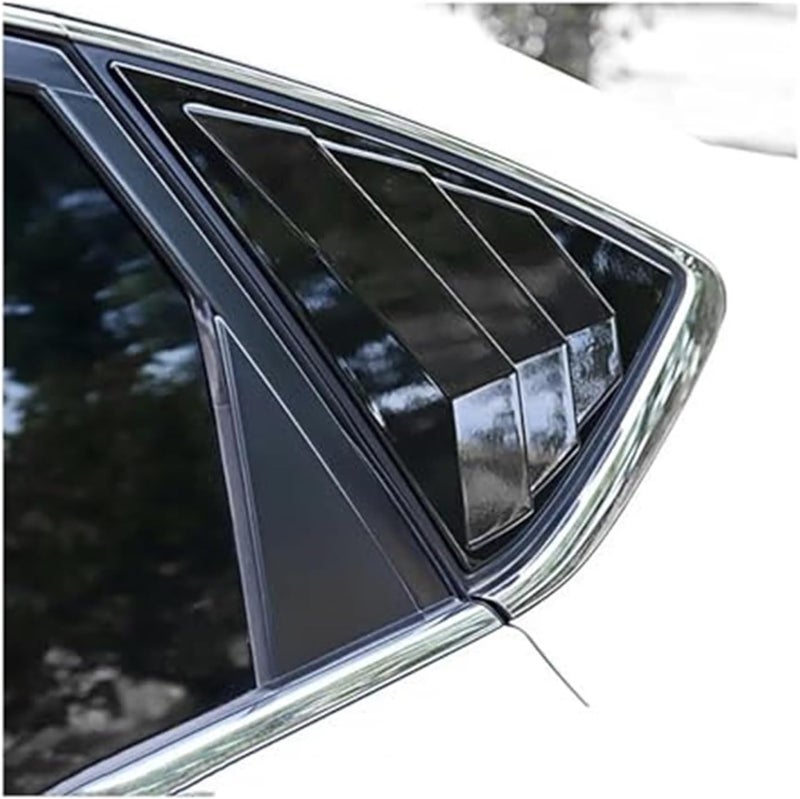 QASULER Car Rear Louver Window Cover Trim for Nissan Sentra - Image 3