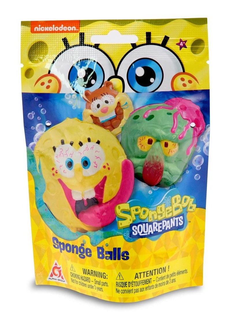 nickelodeon - SpongeBob - SquarePants Sponge 6 Balls in 1 Pack Assorted - Image 1