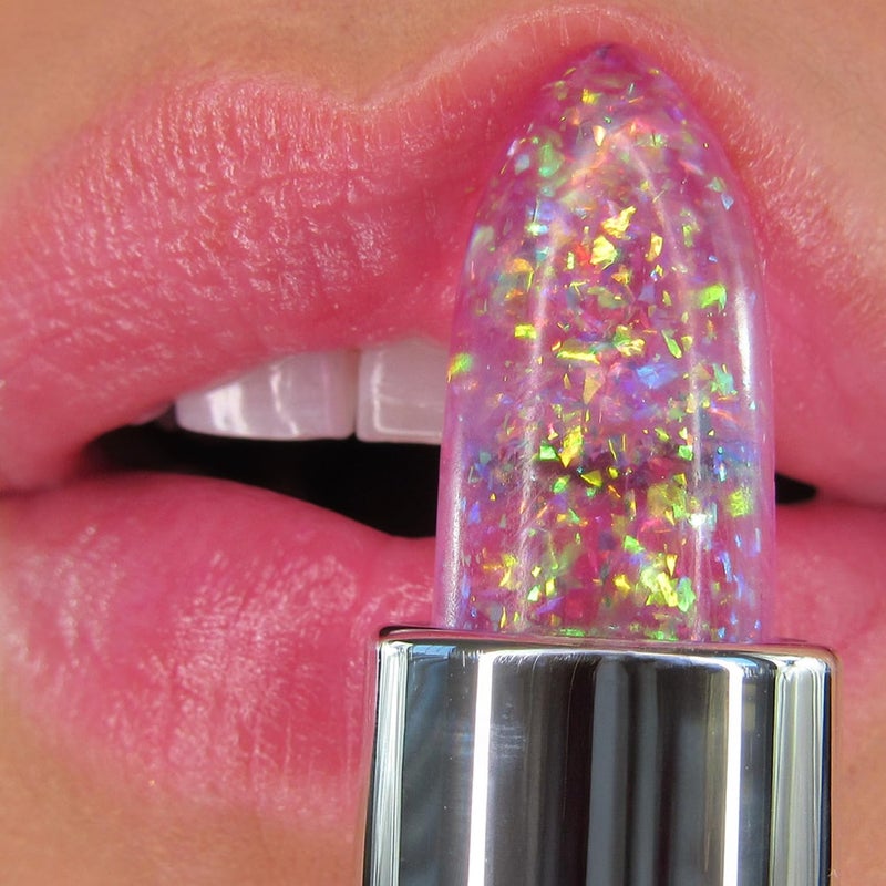 Winky Lux Rainbow Glitter Confetti Balm - Hydrating ph Lip Balm, Natural Pink Tint with pH Color Changing, Moisturize & Soften Lips While Leaving Sheer Pink Tint, with Vanilla Scent - Image 4