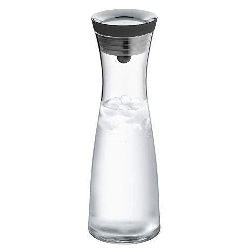 WMF Basic Water Decanter 1L Height 29 cm Close-Up Stopper Glass Cromargan® Stainless Steel,Silver - Image 3