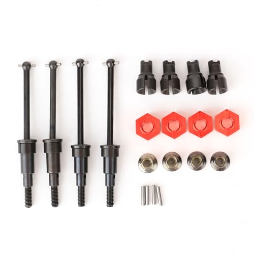 RCAWD 40CrMo Driveshafts for ARRMA Mojave Grom 5.5 mm Wheel Hex Set & Diff Outdrive Axles & M4 Wheel Nuts Serrated Flange, 60% Upgrade #ARA311229#ARA311226#AR708003 ARAC9750 - Image 1