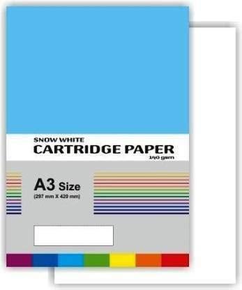 FIRST CLICK A3 Cartridge Paper 140 GSM 25 Sheets & A3 Ivory Paper 210 GSM 25 Sheet Combo of 50 Sheets Size 16.5 inches x 11.5 inches x 0.1 inch. - Image 3