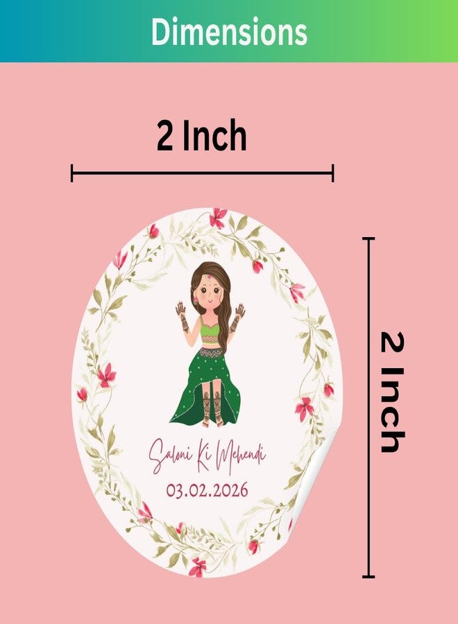 Yellow Nuts ملصقات شكر شخصية من يلو ناتس، هدايا تذكارية، زفاف، 60 قطعة، مقاس 2 بوصة، ملصقات حفلات الزفاف، بطاقات تعريف، هدايا تذكارية، مناسبات الذكرى السنوية - Image 3