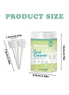 30Pcs Baby Cleaning Stick, Tongue Cleaner Toothbrush, Deental Care Cleaning Stick, Disposable Baby Gum Cleaning Gauze, Oral Cleaning Care, Suitable for 0-36 Months Baby - pzsku/ZCFE48826BFDE131BDCF6Z/45/_/1730769608/9ce82fb9-1ac5-4903-ad46-3e1ea05b587a