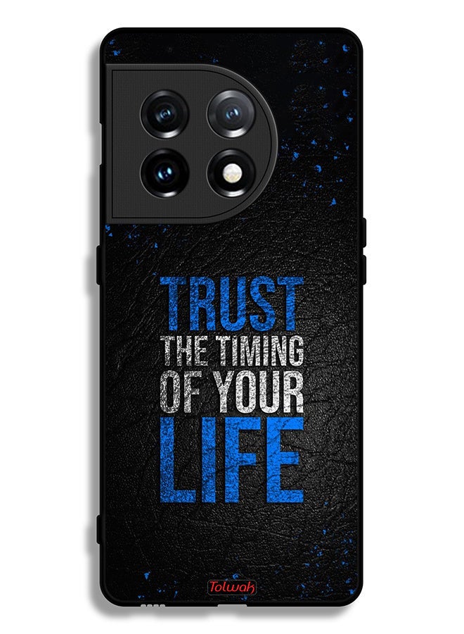 Tolwak OnePlus 11 5G Protective Case Cover Trust The Timing Of Your Life - Image 2