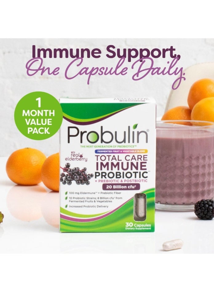Probulin Total Care Immune Probiotic 20 Billion 30 Capsules - Image 4