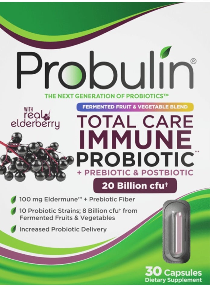 Probulin Total Care Immune Probiotic 20 Billion 30 Capsules - Image 5