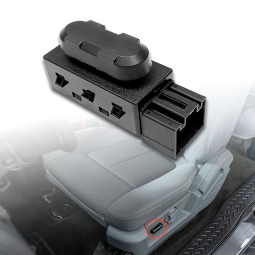 ATRACYPART Power Seat Adjustment Switch Front Driver Side for 6 Way Compatible with Ford F150 F250 F350 Explorer Lincoln MKX & More Replace# 9L3Z-14A701-A, PSW5, 9L3Z14A701A - Image 1