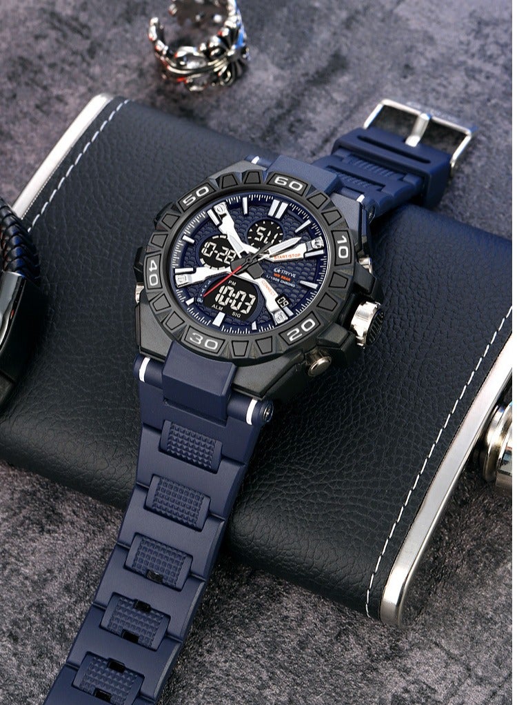 STRYVE Young Men's Stylish Sporty Style with Colorful Luminous Digital Waterproof Multifunctional Watch - Image 2