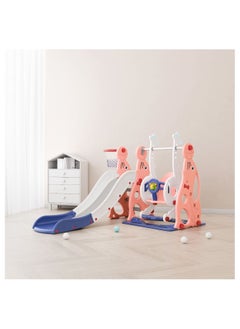 FULL JOY 3*1 slide with swing  + basketball Pink 28-66-5031-25P  - Image 1