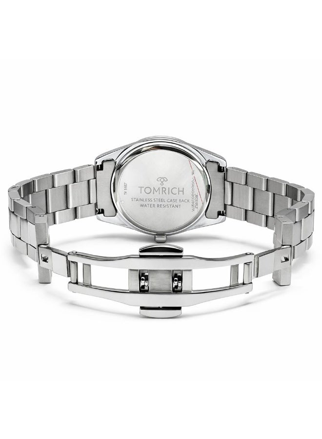 TOMRICH Aurelion Silver Edition Men's Watch – Stainless Steel Bracelet, Roman Numeral Dial, Date Display - Image 3