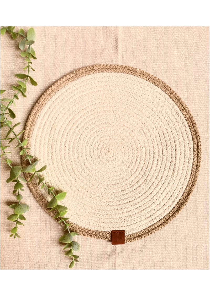 Generic Boho decor - HandMade Woven Coasters 10 cm  - Image 1
