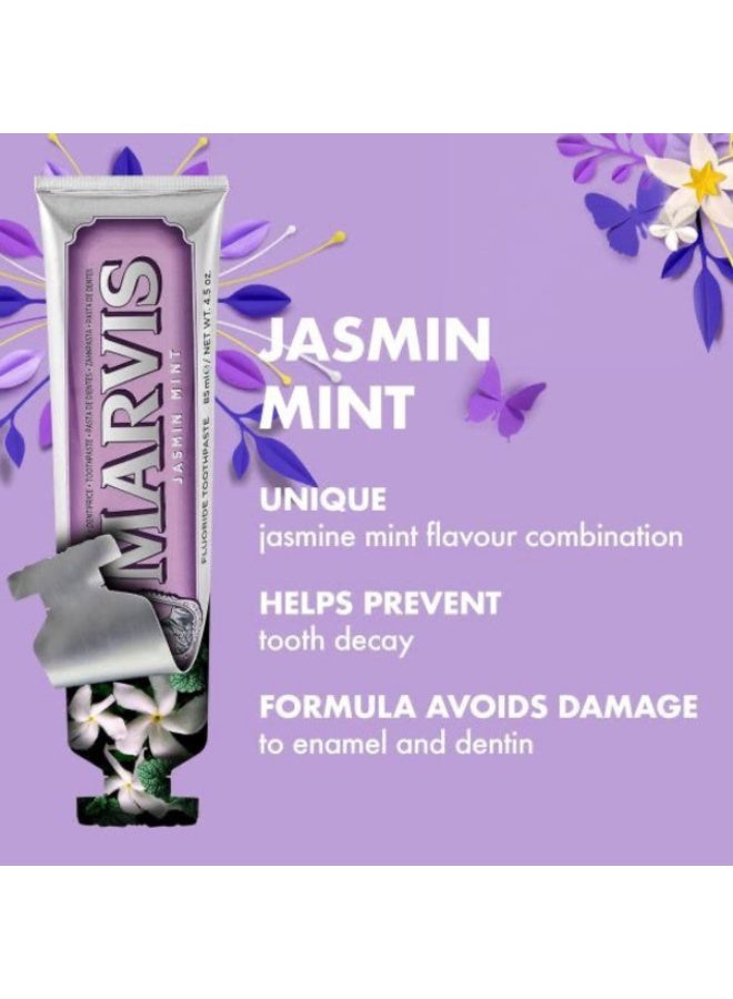 Marvis Jasmin Mint Toothpaste 85ml - A Choice of Brightness and Fragrance Exclusively for Women - Image 2