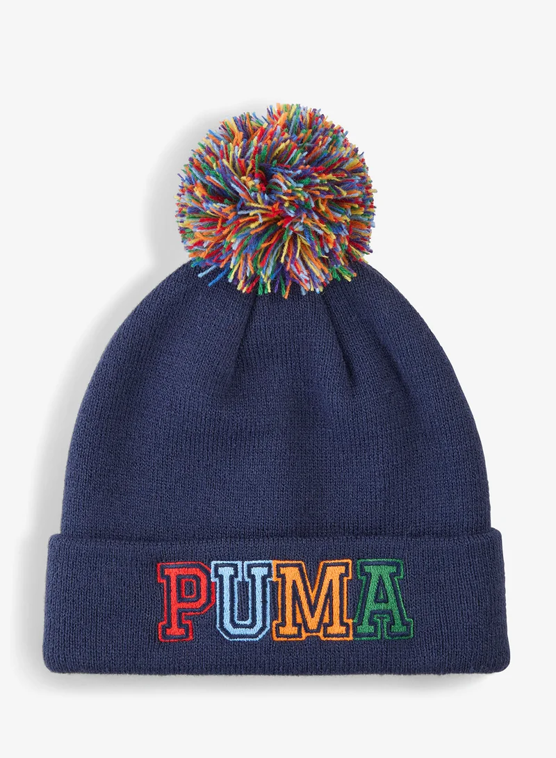 Puma Kids Pom Pom Mid Crown Beanie