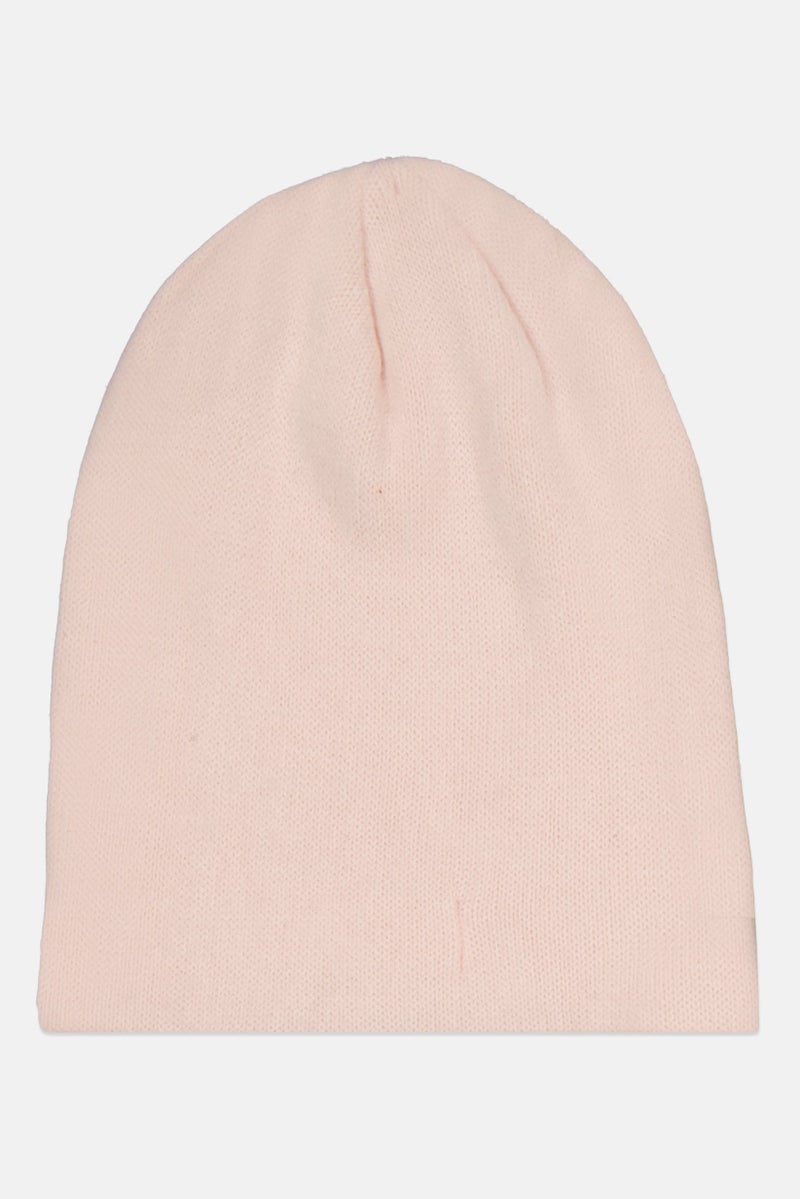 Women Knitted Beanie, Pink