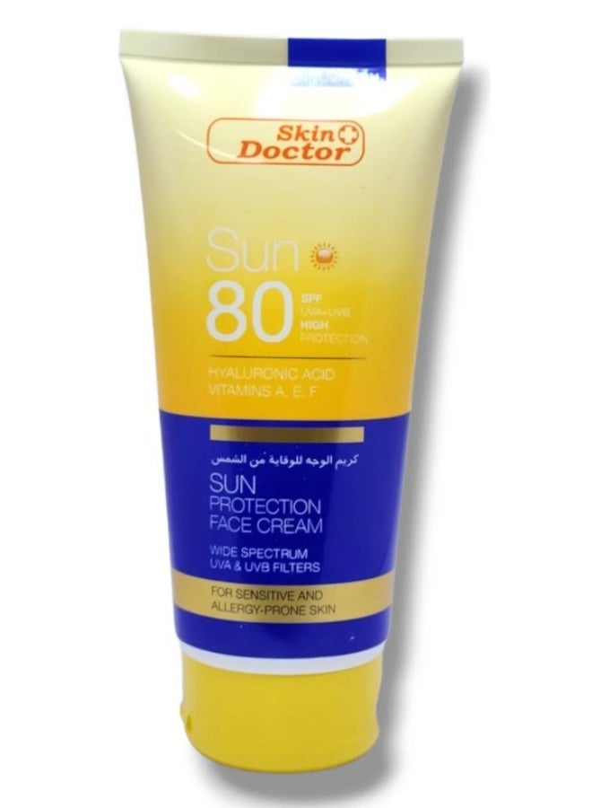 Skin Doctor Sun Cream SPF 80 150ml – Hyaluronic Acid & Vitamins A, E, F - Image 3