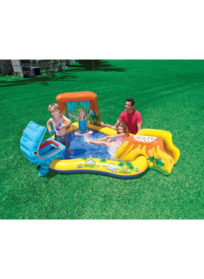 INTEX Unique Design Dinosaur Water Slide Play Center Inflatable Swimming Pool 40.5x38.7x14cm - Image 4
