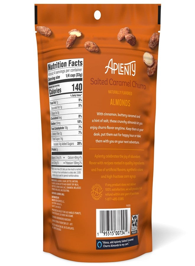Aplenty Amazon Brand - Aplenty, Salted Caramel Churro Almonds, 4.5 oz - Image 2