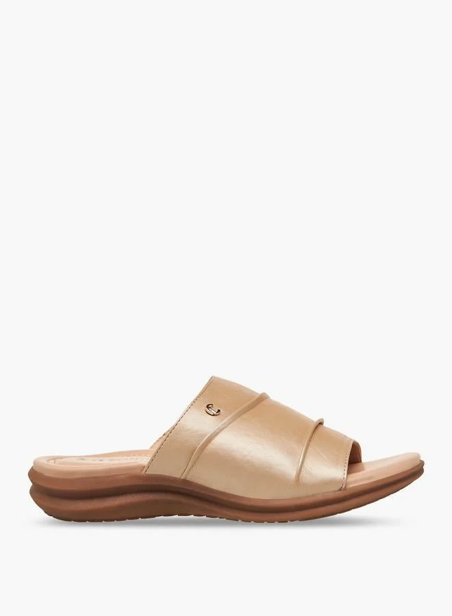 لو كونفورت Women Metallic Slide Sandals