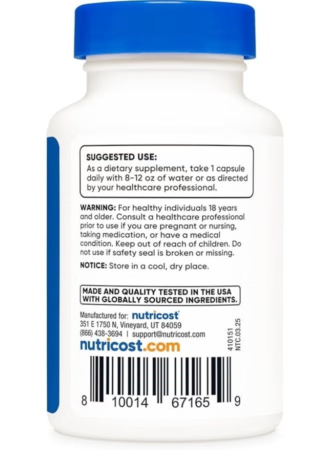 Nutricost CoQ10, 200 mg, 60 Capsules - 60 Servings - Coenzyme Q10 Supplement for Cellular Energy, Heart Health & Antioxidant Support - Image 3