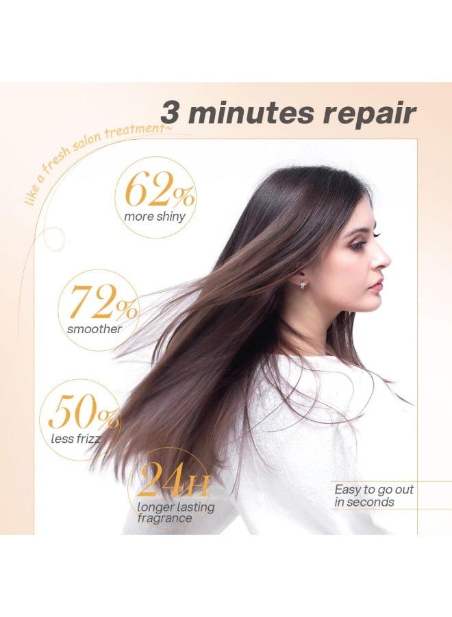 Bremod Premium Moisturizing Hair Mask with Hydrolyzed Keratin and Natural Argan Oil, Deep Repair Formula for Brittle Damaged Hair Providing Long Lasting Hydration Softness Shine and Frizz Protection - Image 5