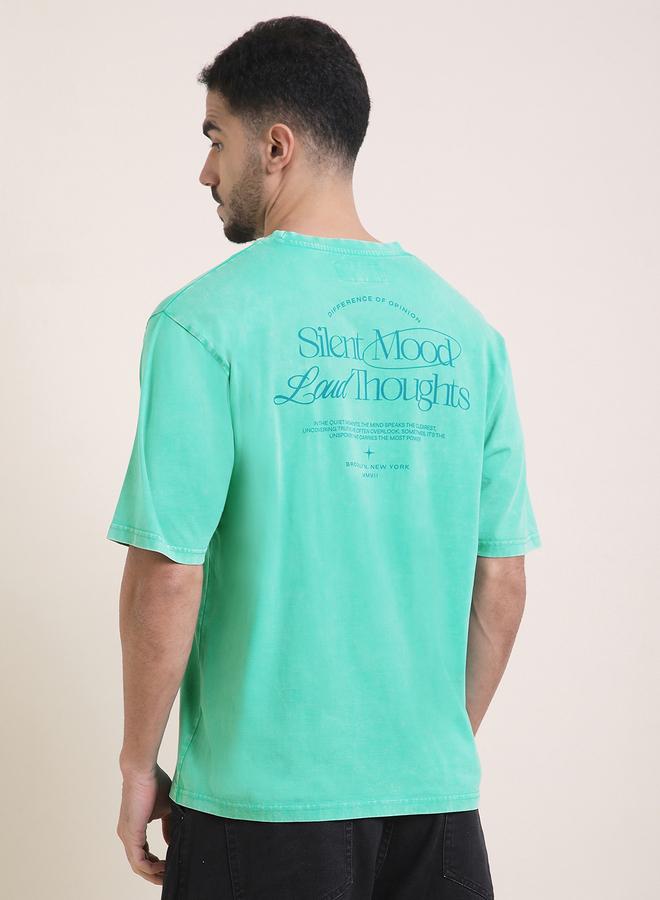 Difference of Opinion Men Oversized Acid Wash Printed T-Shirt - Image 5