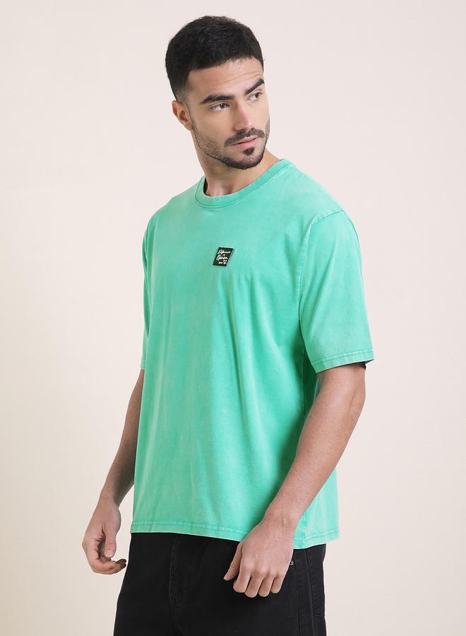 Difference of Opinion Men Oversized Acid Wash Printed T-Shirt - Image 1