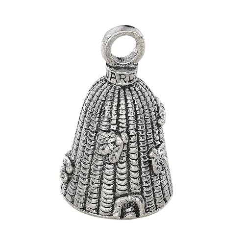 Guardian Bell Bee Skep Good Luck Bell w/Keyring & Black Velvet Gift Bag | Motorcycle Bell | Lead-Free Pewter | Good Luck Gift to Friends & Family | Bike Bell | Made in USA - Image 2