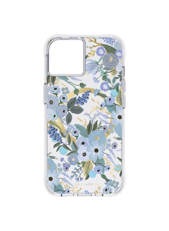 Rifle Paper Co. RIFLE PAPER CO. iPhone 14 - Garden Party Blue with Magsafe  - Image 1