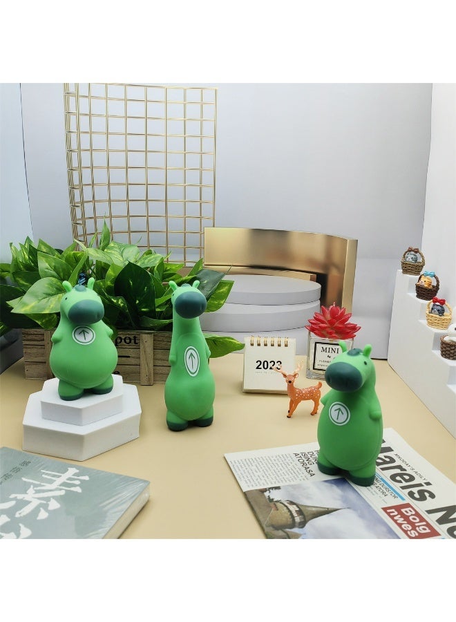 Squeeze Stress Relief Animals for All Occasions Party Funny Favors Toys， Boxer Gifts Green Horse Stress Relief Toy, Unique Stress Toys for Adults & Teens - Stress Relief Toy for Anxiety - Cool Desk Accessories - Image 3