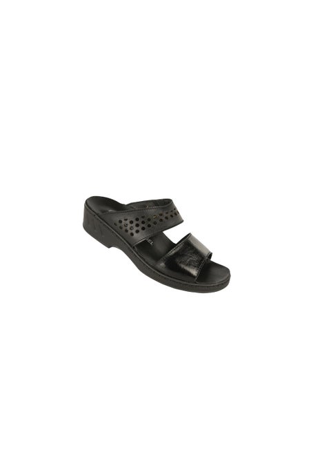 Ladies  Comfort Wedge Sandals 08850AR Black