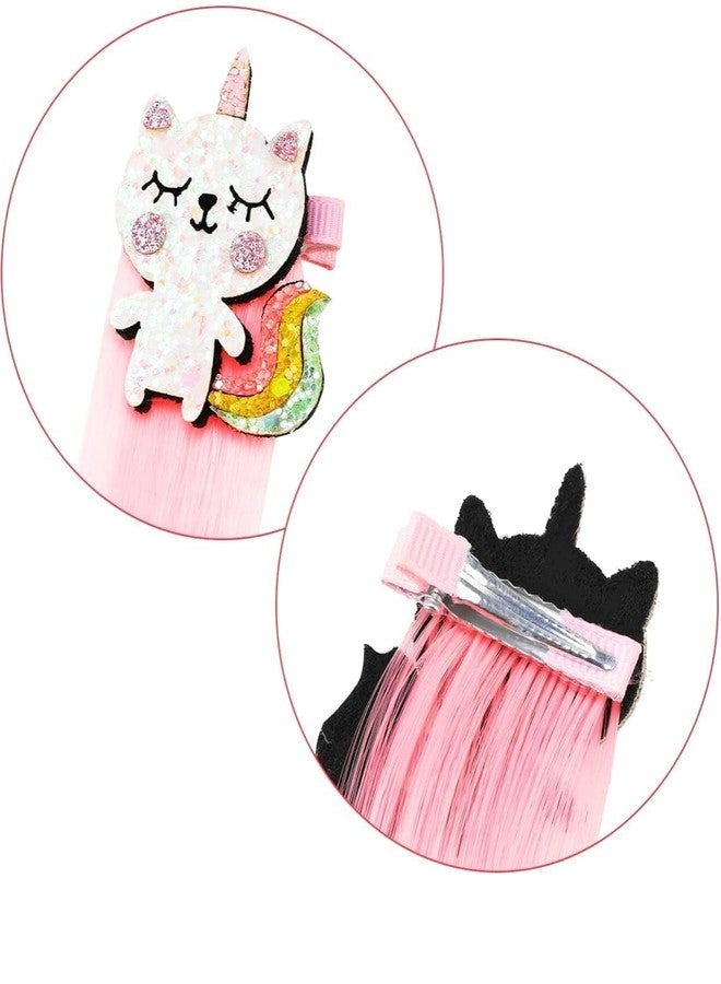 Dkriva مجموعة مشابك شعر Dkriva® للبنات الصغيرات، دبابيس شعر بتصميم يونيكورن كرتوني، ربطات شعر بلاستيكية مع حقيبة تخزين، 3 قطع من إكسسوارات الشعر للبنات، مثالية للحفلات، هدية تذكارية، وتصفيف الشعر للمناسبات الخاصة - Image 4