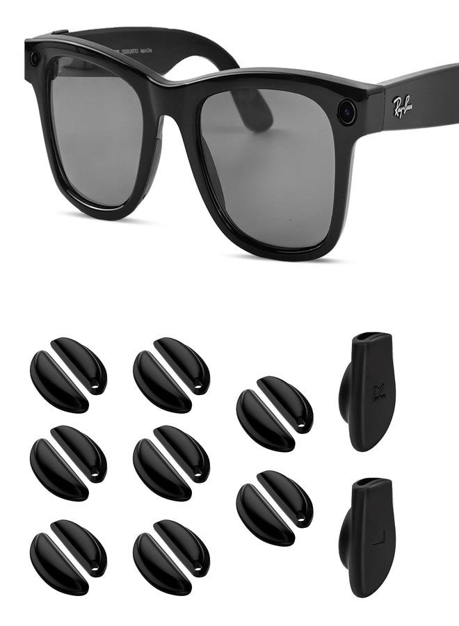 BandSmith Compatible with Ray-Ban Meta Eyeglass Nose Pad & Ear Grips, Replacement Silicone Anti-Slip Set for Ray-Ban Meta Wayfarer/Skyler/Headliner/Gen 2 - Image 1