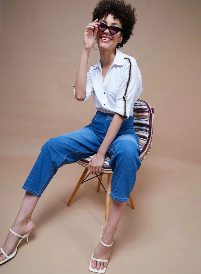 SASSAFRAS Balloon Fit Stretchable Jeans by Styli