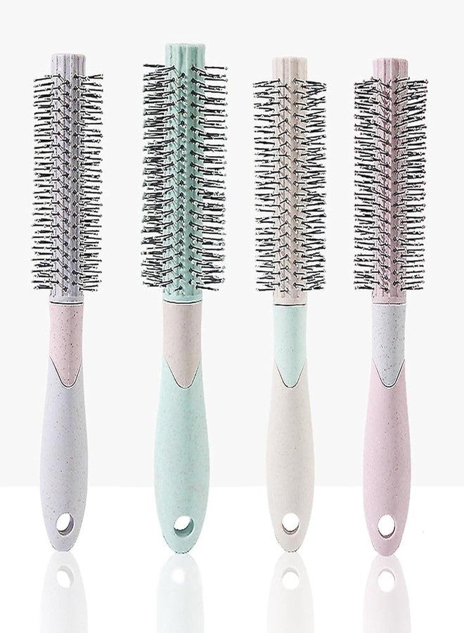 BlackLaoban Round Hair Brush With Brush Cleaner Tool for Blow Drying, Styling, Curling, Straighten with Soft Nylon Bristles for Short or Medium Curly Hairs for Women & Men Dotted (Light-Green) - Image 5