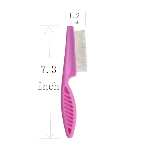 zYoung Stainless Steel Fine Tooth Dandruff Remover Scalp Comb - Professional Grooming Tool - Image 3