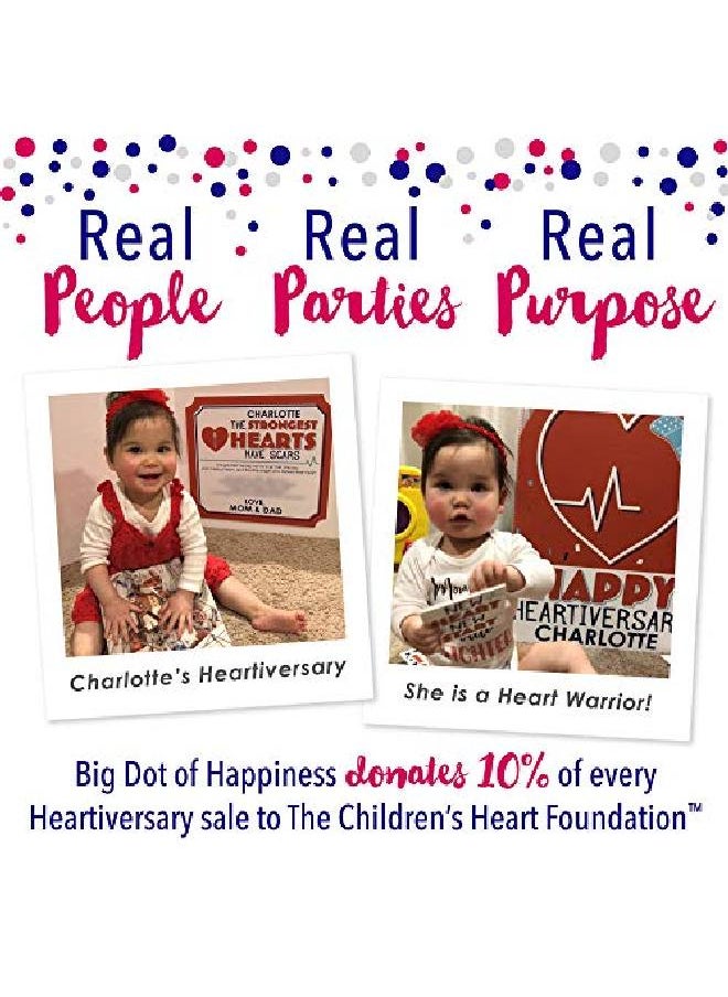 Big Dot of Happiness Happy Heartiversary Hearts Decorations Diy Chd Awareness Essentials Set Of 20  - Image 4