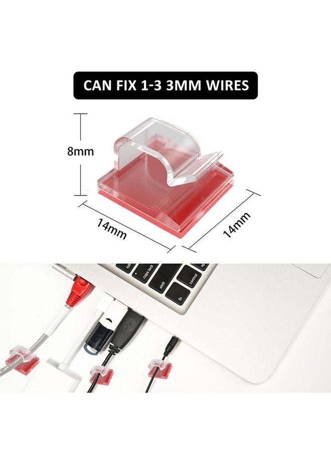 Beauenty 50-Piece Self-Adhesive Cable Holder, Outdoor Cable Clips, Pack of 50 Cable Clips, Mini Outdoor Cable Clips, Adhesive Cable Clips, for Desk, USB Charging Cable, Cable Clips, Power Cable, Audio Cable, Car  - Image 3