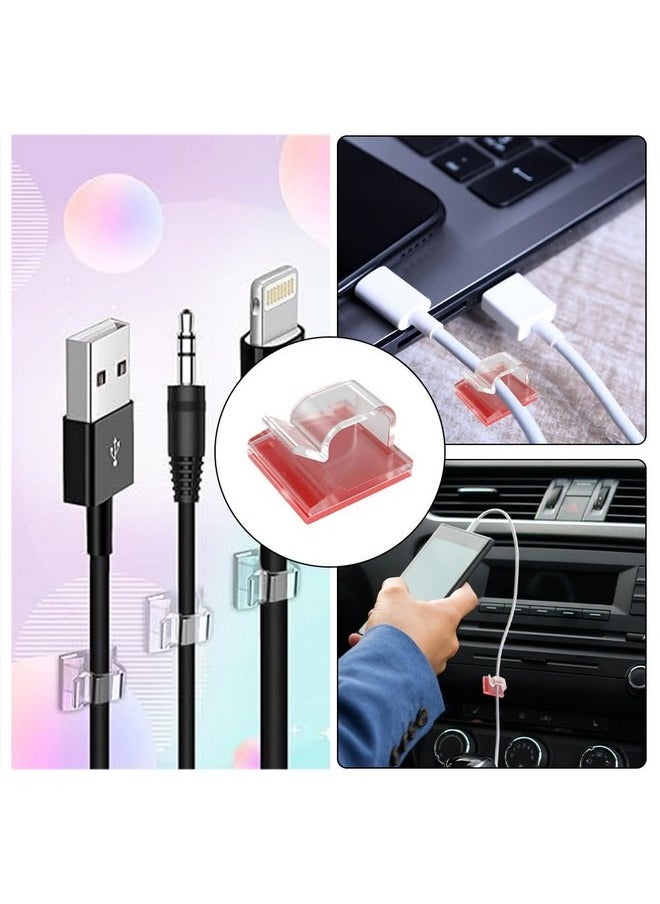 Beauenty 50-Piece Self-Adhesive Cable Holder, Outdoor Cable Clips, Pack of 50 Cable Clips, Mini Outdoor Cable Clips, Adhesive Cable Clips, for Desk, USB Charging Cable, Cable Clips, Power Cable, Audio Cable, Car  - Image 5