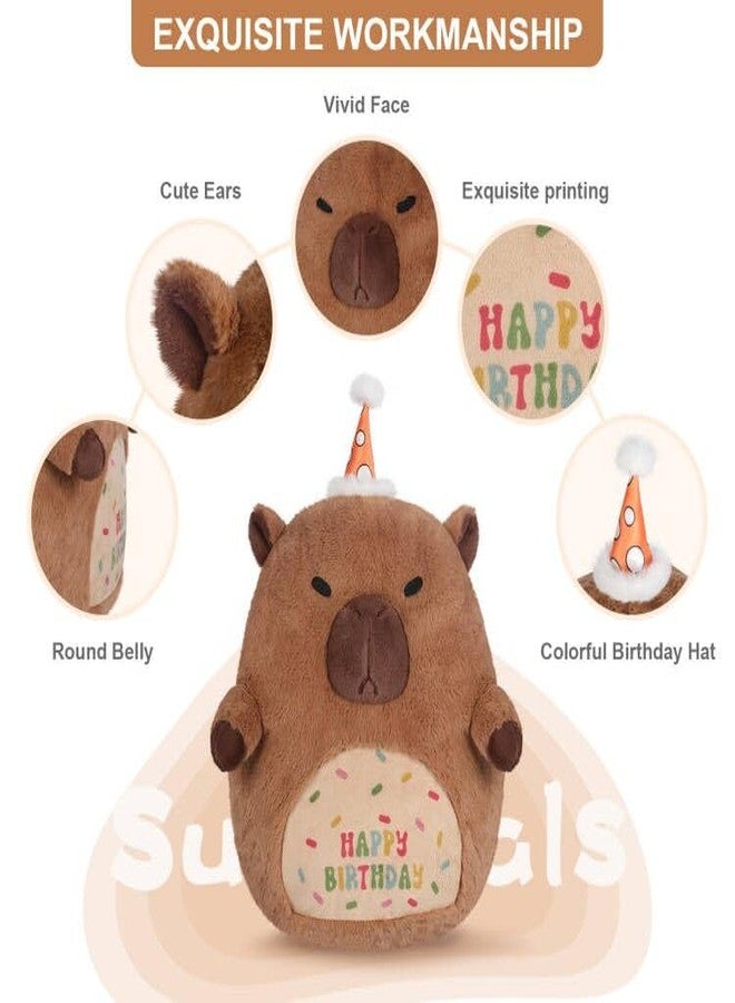 SuzziPals Capybara Stuffed Animal Pillow, Cute Plush Pillow for Cuddling, Capybara Plush Toy for Kids and Adults, Capybara Gifts - Image 4