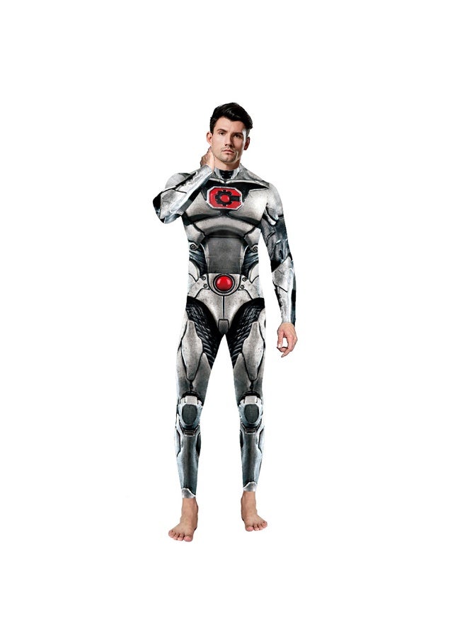 Film "steel Frame" Printed Men's And Women's Character Performance Costume Tight Performance Costume - Image 1