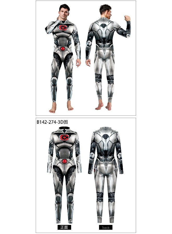 Film "steel Frame" Printed Men's And Women's Character Performance Costume Tight Performance Costume - Image 2